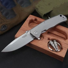 Couteau pliant en alliage de titane de haute qualité, lame M390, lavage de la pierre, Camping en plein air, défense, sécurité, chasse, couteaux de poche tactiques