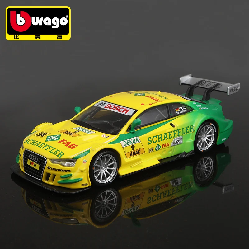 Модель гоночного автомобиля Audi RV Bburago 1:32 DTM Трансформер из сплава модель WRC для