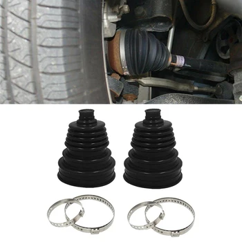 

Black CV Boot Joint 140mm*86mm 2pcs Silicone Constant Velocity Universal