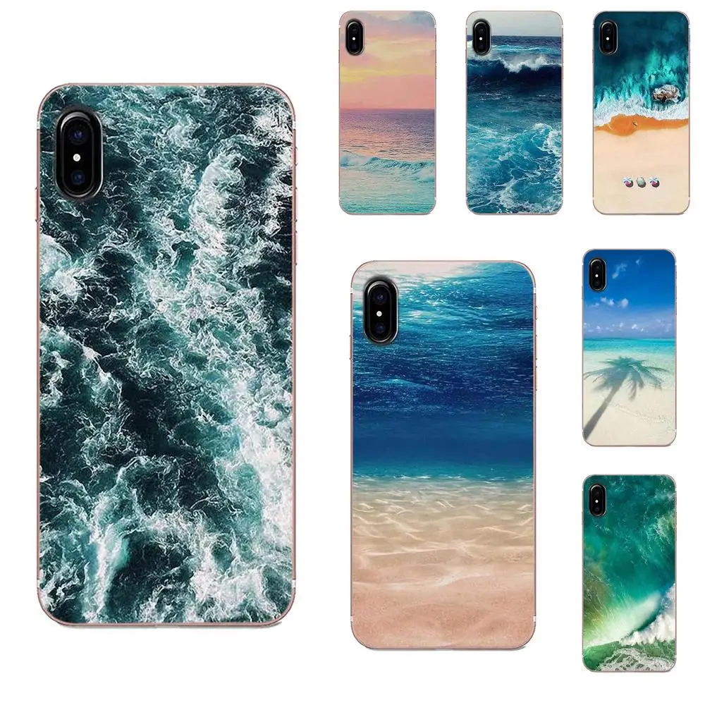 Мягкий Новый стиль для Motorola G G2 G3 G4 G5 G6 G7 Plus Xiaomi Redmi Note 8 8A 8T 10 K30 Pro морских океанов |