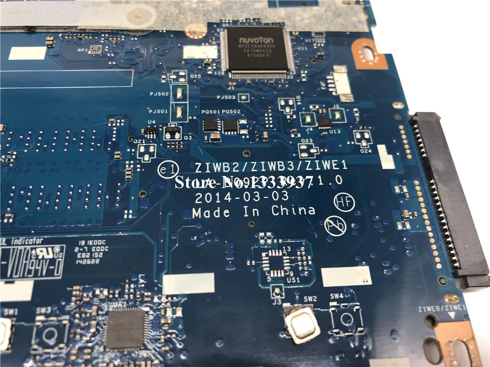 Best  ZIWB2/ZIWB3/ZIWE1 LA-B092P For Lenovo B50-70 Laptop Motherboard I5-4210U SR1EF mainboard
