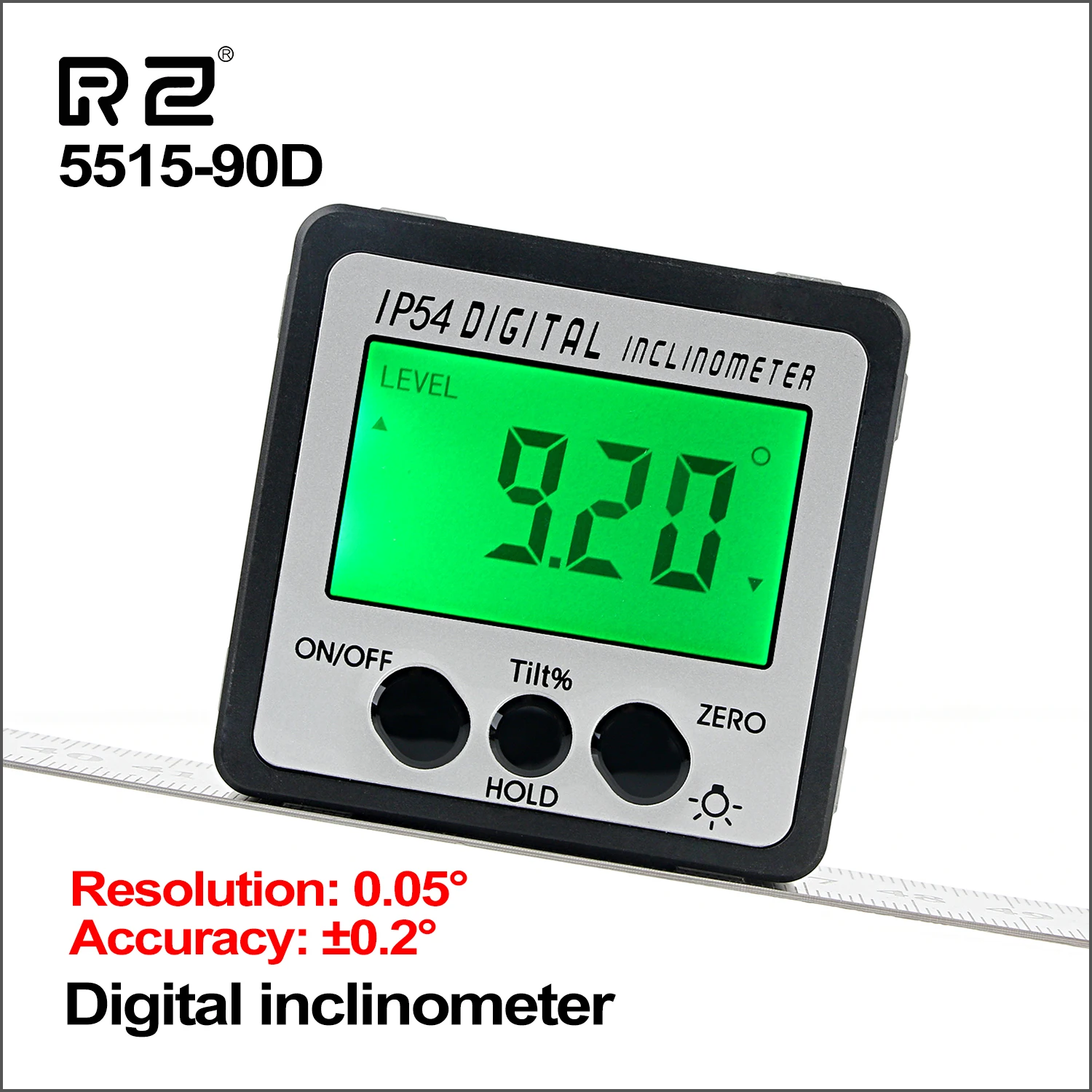 RZ Digital Level Angle Gauge 360° Mini Measure Inclinometer With Magnetic Base Electronic Universal Bevel Protractor Tools | Инструменты