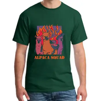 

Printing alpaca squad hardcore tee t shirts homme s-5xl 100% cotton tee tops