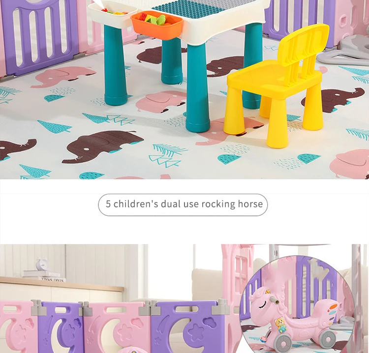 Многофункциональный забор для детей от 1 до 4 лет, домашняя горка для детей, комбинированная горка для детского сада, домашняя маленькая игрушка-качели