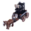MOC Medieval Military War Horse Building Blocks Castle Knight Sled Ox Cart Dwarf Chariots Wood Vegetable Weapon Bricks Toy Gifts 3