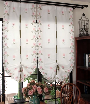 

Daisy Balloon Curtain Lifting Curtain Embroidery Finished Living Room Curtains