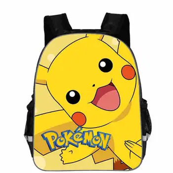 

New Printing 3D Cartoon Pikachu Backpack Kids Pokemon School Bags for Teenager Boys Bagpacks Children Bookbag