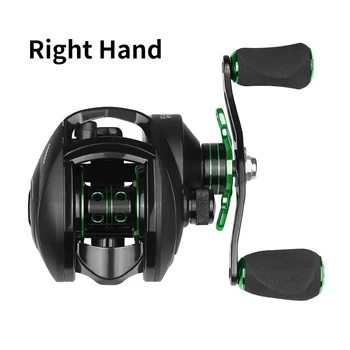 

LINNHUE Baitcasting Reel 8.1:1 Sea Fishing Wheel Left/Right Handed Wear Resistant Left Right Hand Optional