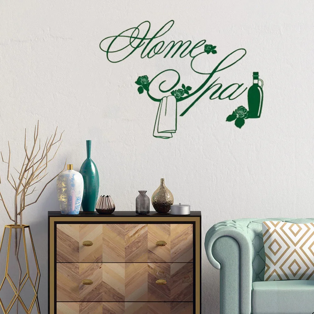 

Home Spa Wall Sticker For Kitchen Living room Wall Decal Home Decor Vinyl Art Mural Revocable DW21137