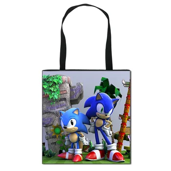 

New Mario Sonic Boom Hedgehogs Messenger Bags Boys Girls Shopping Bags High Capacity Storage Handbags Foldable Shoulder Bag
