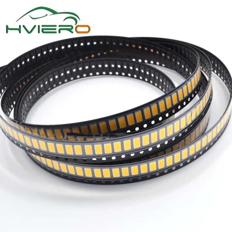 100 штук(диодов?) белая smd smt 5730 5630 0.5w ультра яркая светодиодная лента холодный белый