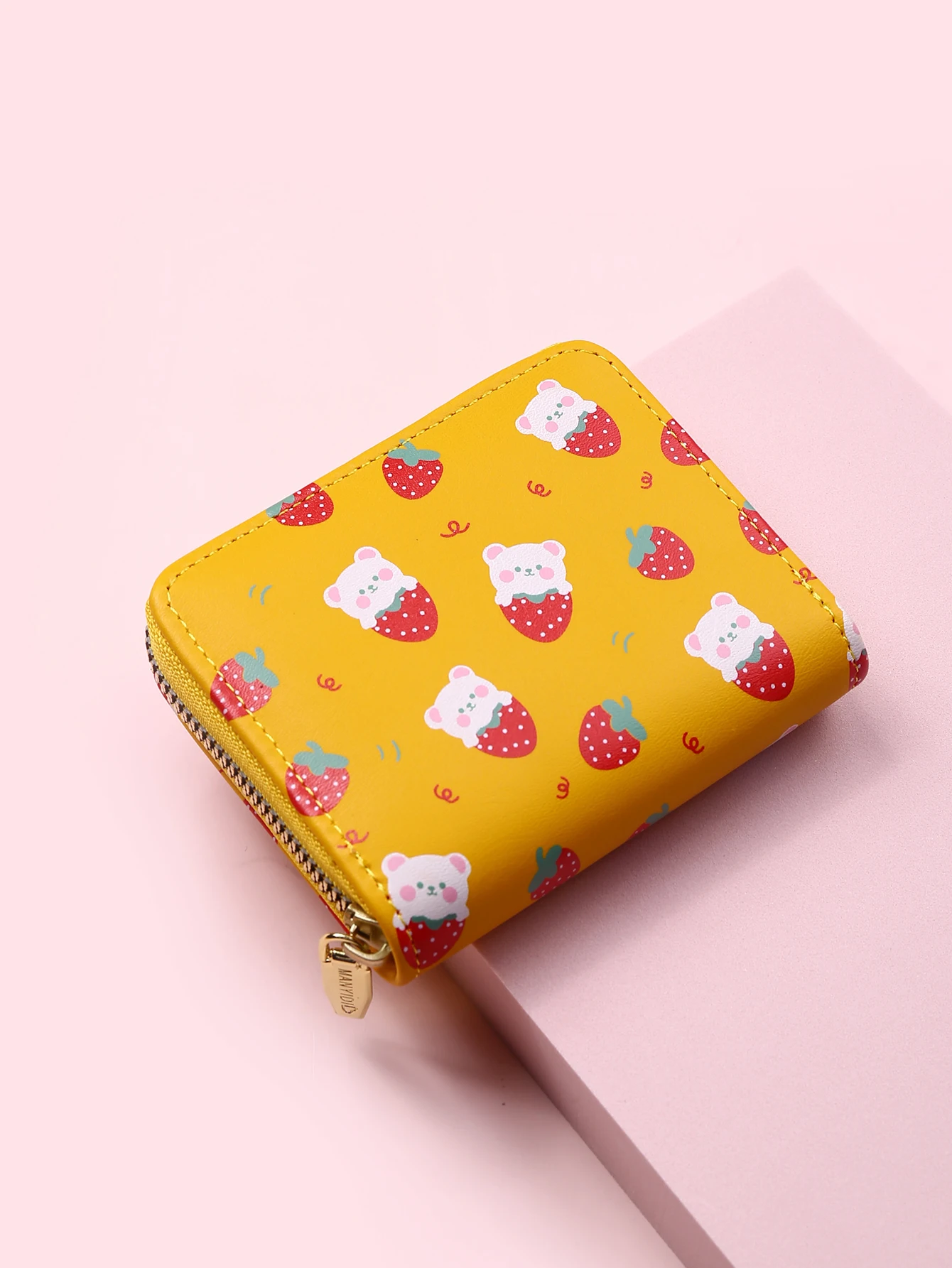 2021 New Women Cute Cartoon Wallet Small Zipper Girl Brand Designed Pu Leather Coin Purse Female Card Holder