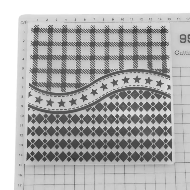 Die Stamp 18pcs DIY тиснение прозрачные штампы печать карты торт штампование режущая