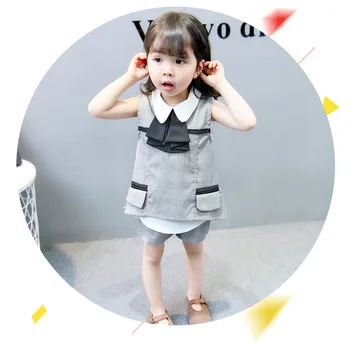 

Fashion new children's summer two pieces of small fragrance comfortable children's kindergarten college style explosion models