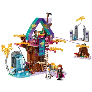 

2019 New Friend Compatible Legoing Disneyingly 41164 302Pcs Girl Series Enchanted Treehouse Building Blocks Gift Toys for Girls