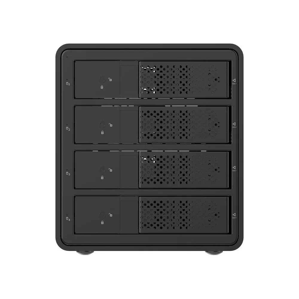 Док-станция ORICO 4 Bay 3,5 ''USB3.0 HDD с поддержкой Raid 64 ТБ UASP с 150W внутренним адаптером питания алюминиевый SATA для USB