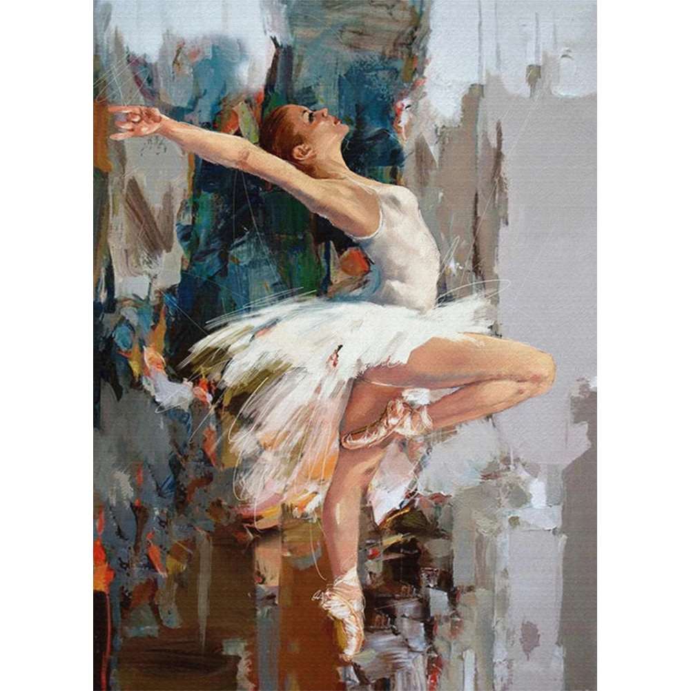 DIY Painting By Numbers Handpainted Canvas Dancing Girl Oil Art Picture Home Decor Living Room Unique Gift | Дом и сад