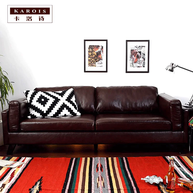Трехместный диван KAROIS QR001 в нордическом стиле современном минималистическом для