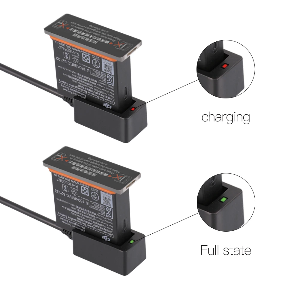 Зарядный кабель USB для DJI OSMO ACTION charger Cable PVC быстрое зарядное устройство Портативный зарядный кабель с одной головкой Аксессуары для камеры