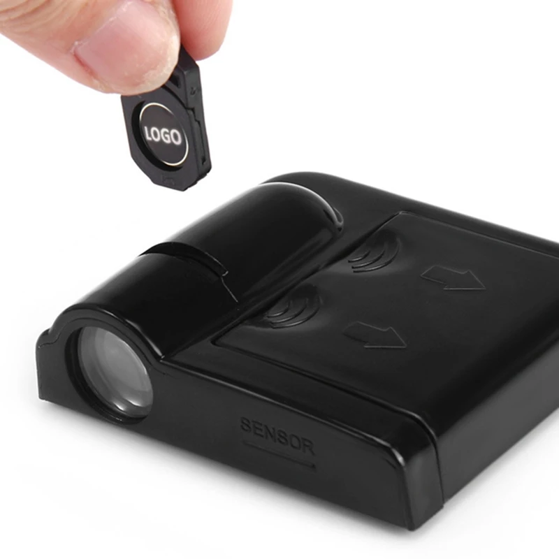 

Projector Logo For BML Peugeot Mustang Ferrari Lamborghini Emgrand Maserati Cadillac landrover 2pcs Car Door Welcome Light