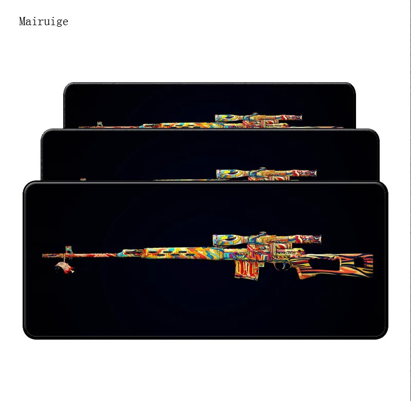 900*400*3MM Gun Mouse Pad PC Computer Laptop Gaming Mice Play Mat Mousepad For Large Game LOL CSGO 