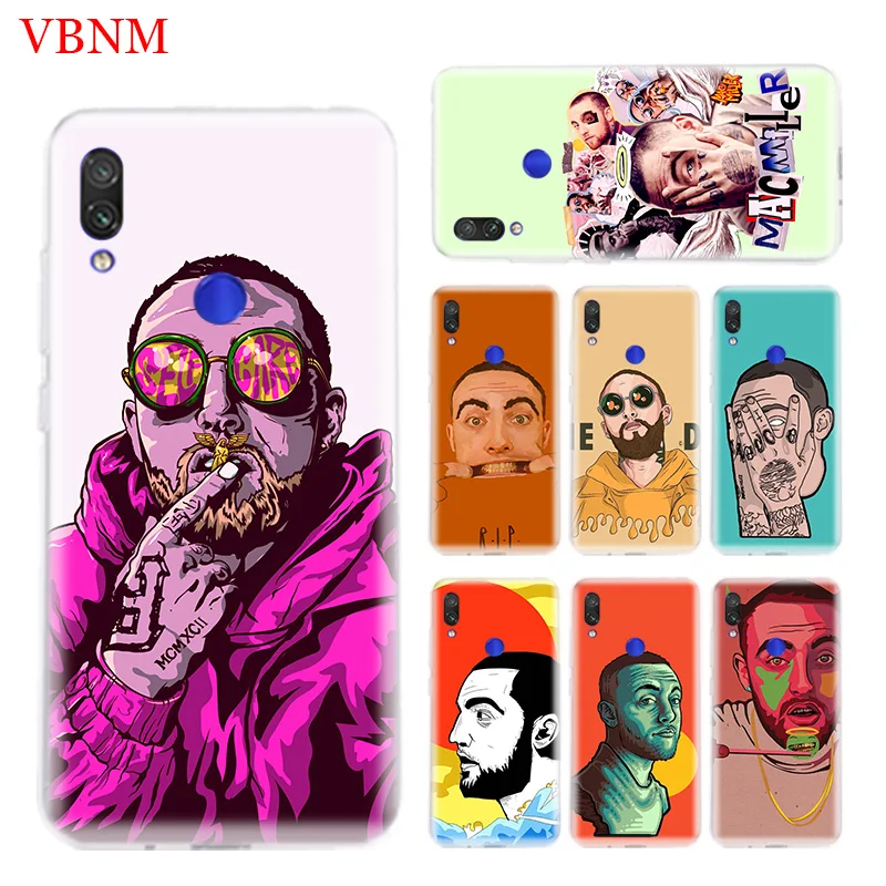 Мак Миллер реперские кепки крышка чехол для телефона Xiaomi Redmi Note 7 фотоаппаратов
