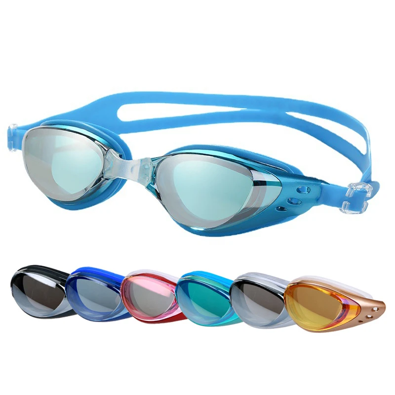 Placcatura miopia occhialini da nuoto professionale impermeabile antiappannamento scudo UV occhiali piscina sport acquatici occhiali per uomo donna