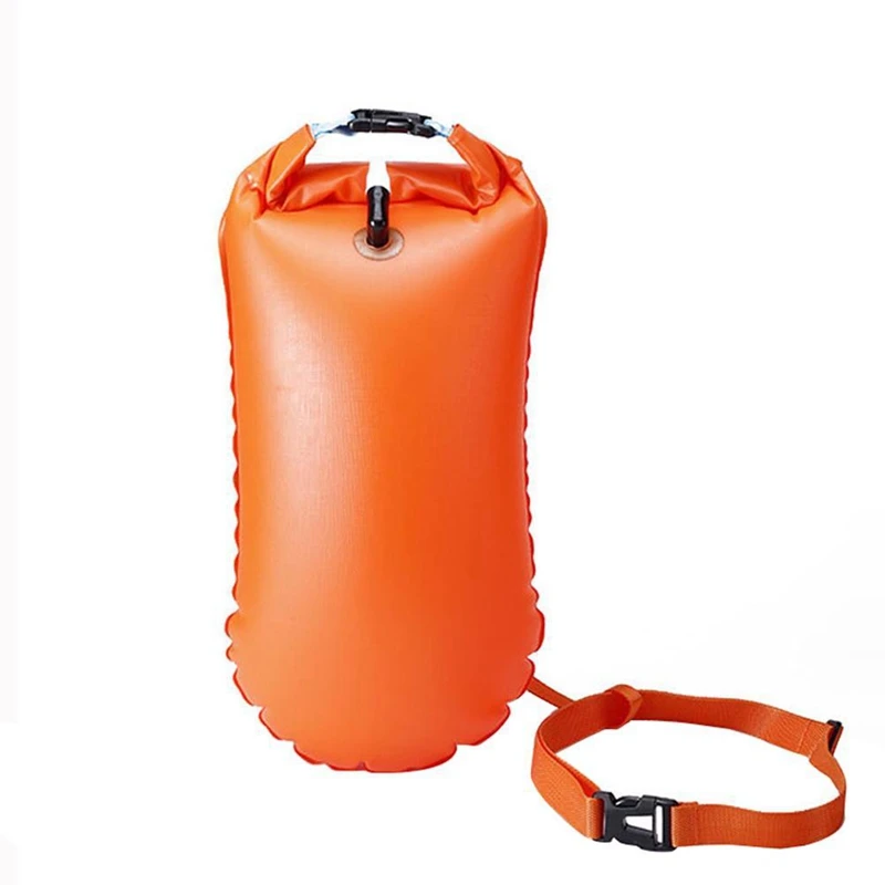 

Inflatable Flotation Bag Lifebuoy Pvc Waterproof Dry Bag Swimming Backpack Kayak Rafting Drifting Camping Hiking Rucksack