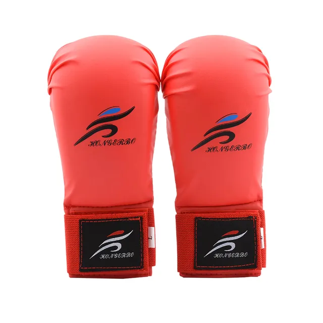 Leg Hand Foot Protector Taekwondo Sparring Gear Set Shin Guard Women Bands Palm Boxing Gloves Karate Shoes MMA Men Child Kids Red Gloves