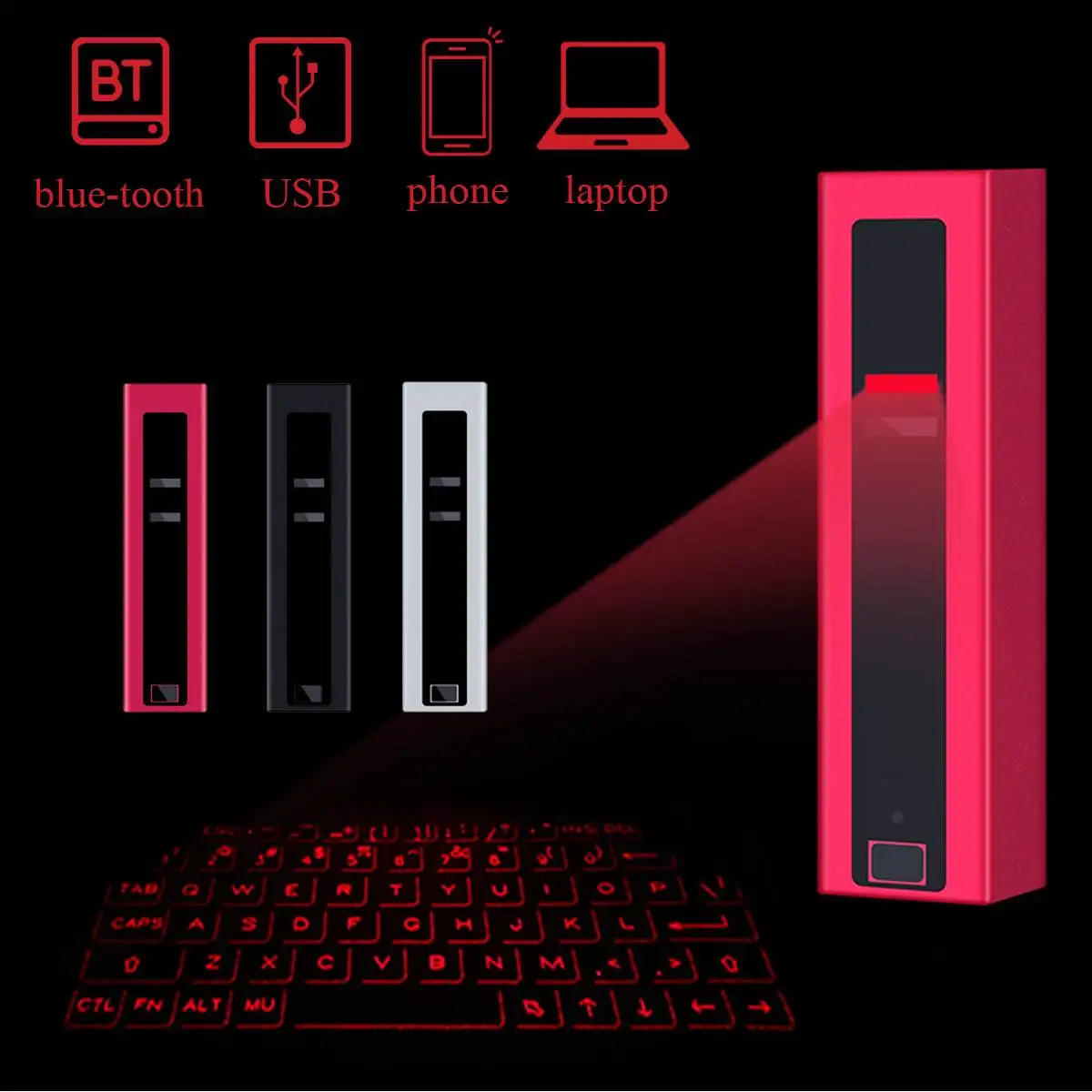 

bluetooth Laser Keyboard Wireless Virtual Projection keyboard Portable Voice bluetooth Speaker For Any Mobile Tablet Device
