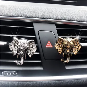 

Lovely Diamond Crystal Elephant Car Pendant Glisten Girl Car Accessories Car Decoration Interior Car Fragrance for Girl
