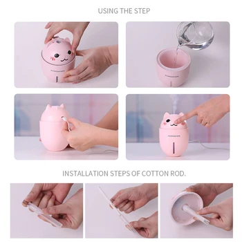 

3 In 1 320ML Car Mini USB Fan Ultrasonic Humidifier Portable Air Humidifier Essential Oil Diffuser Aromas For Home With LED