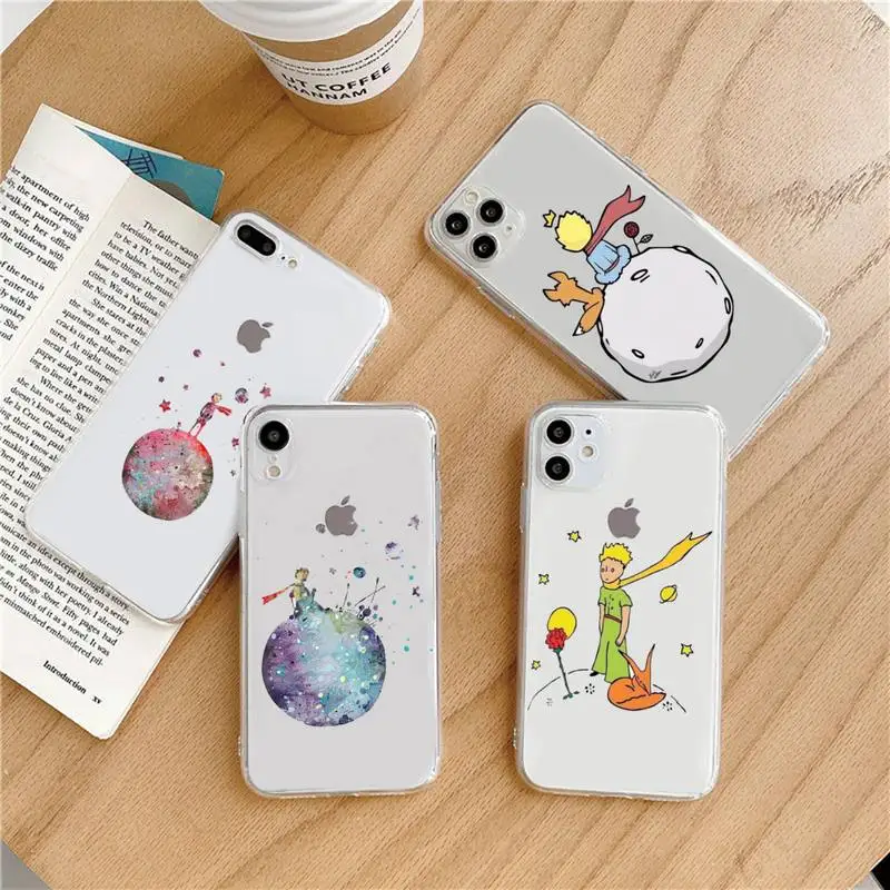 

Little Prince cartoon France Phone Case Transparent soft For iphone 5 5s 5c se 6 6s 7 8 11 12 plus mini x xs xr pro max