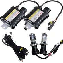 1 комплект 35W DC 12V H4 Bi Xenon HID Kit H4-3 Bi Xenon H4 Hi/lo Bixenon h4 kit 35w 9007 9004 H13 Bi-xenon 35W ксеноновая лампа 3000k h4