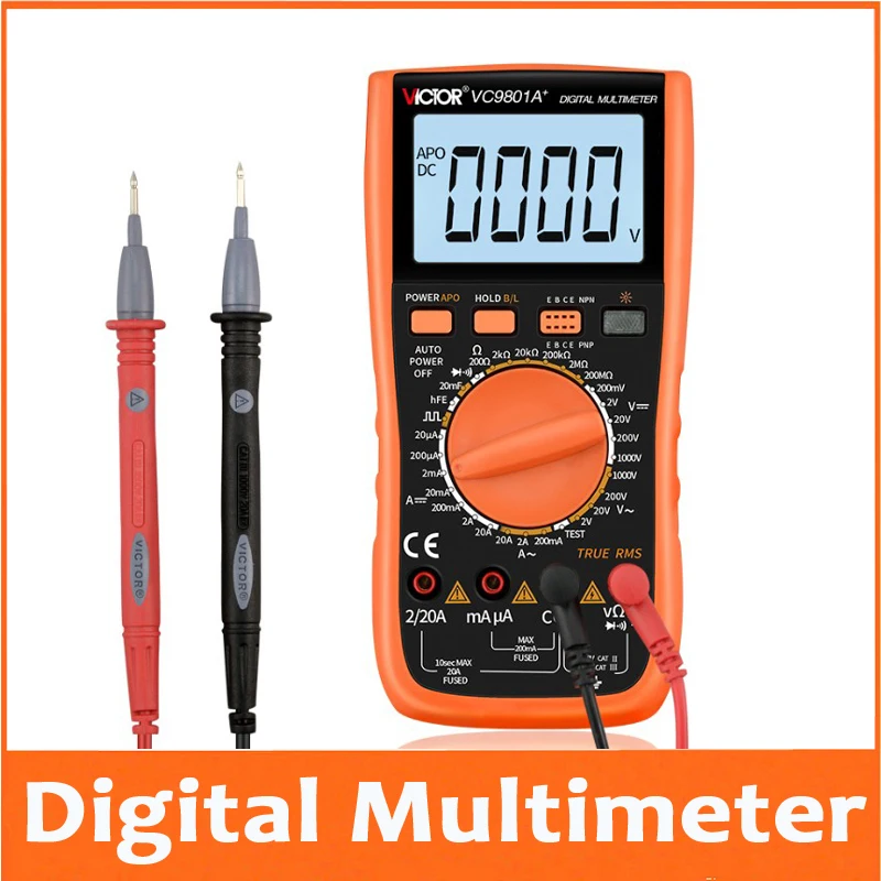 

Digital Multimeter VICTOR VC9805A+ True RMS DMM AC/DC Ammerter Resistance Capacitance Inductance Frequency Temperature tester