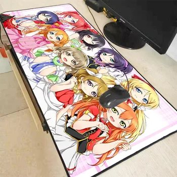 

Anime Love Live School Rubber Muismat Gaming Large Locking Edge Mouse Pad 900*400*3MM Mousepad Mat for Mause Pad Gamer