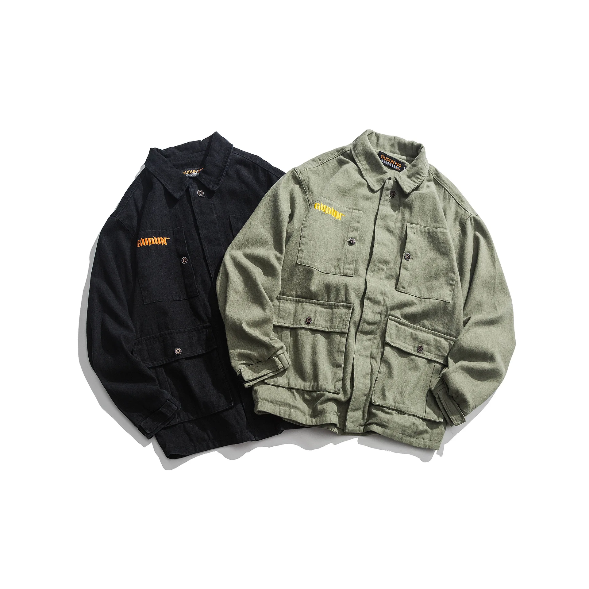 

City Where the Product Autumn New Style Origional Embroidered Workwear Coat Multi-pockets MEN'S Jacket Coats Men Popular Brand