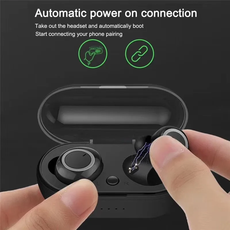Wireless Bluetooth Earphone W1 TWS Bluetooth 5 0 Auto Pairing In ear Gaming Headsets Earbuds For Iphone Xiaomi Samsung Chip