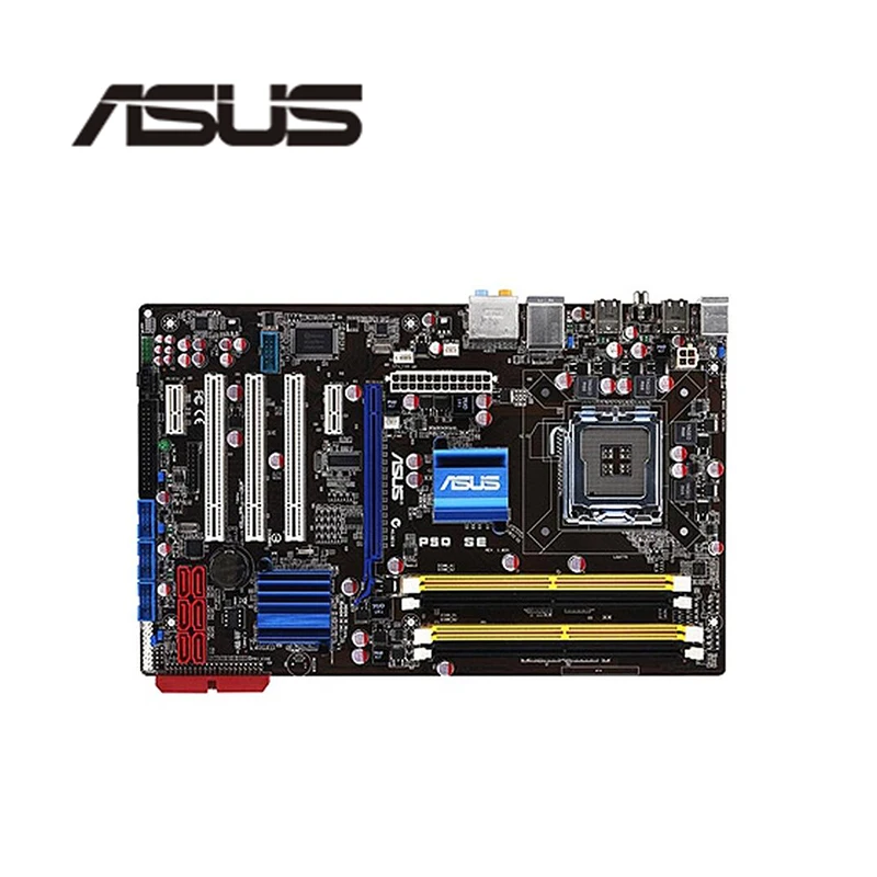 Материнская плата для Asus P5Q SE оригинальная б/у материнская P45 Socket LGA 775 Q8200 Q8300 DDR2 |