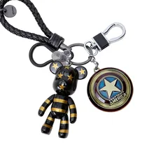 Капитан Америка щит Мстители брелок Марвел Авто Человек-паук брелок Бэтмен аксессуар креативный модный подарок