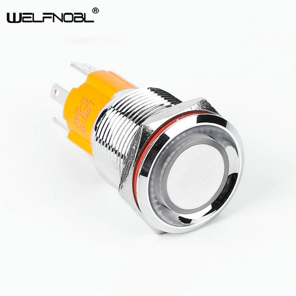

16mm Industrial 12V 24V Waterproof Fast Delivery Micro Current Illuminated Push Button Switch