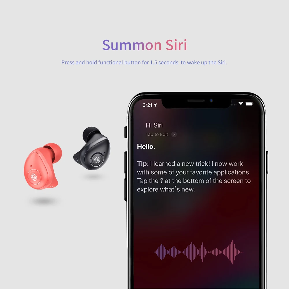 NILLKIN TWS Bluetooth 5,0 настоящие Беспроводные наушники IPX5 Спортивная головка набор стерео Авто пара 5 часов воспроизведения зарядный чехол