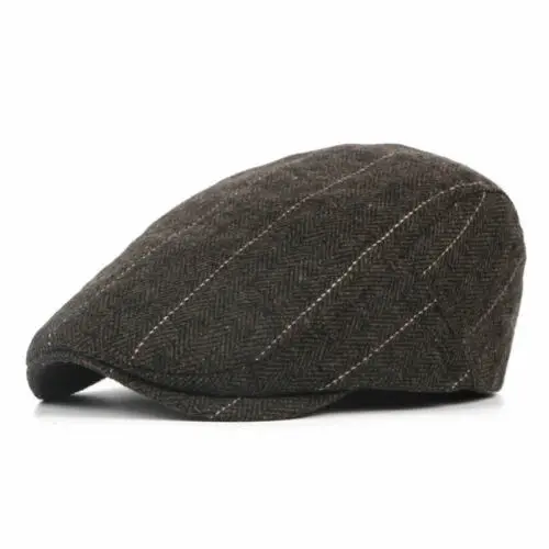 Casquette homme plate laine  Casquettes anglaises hiver imperméables