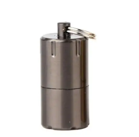 Открытый мини-газовый сигаретный фонарь Зажигалка-брелок капсула бензиновая Зажигалка надувной брелок бензиновая Зажигалка курительные инструменты - Цвет: black1