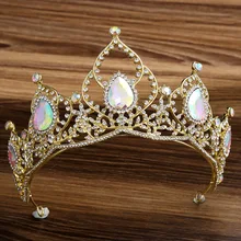 Королевские короны свадебные аксессуары для волос Корона Ручной Работы