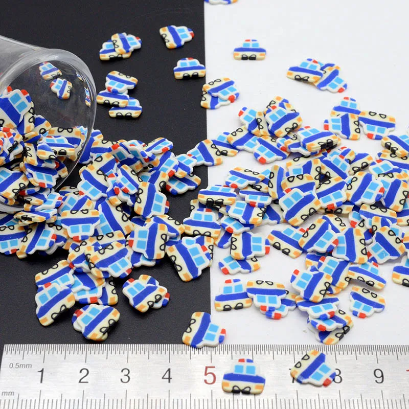 100 г/лот Полимерная глина для изготовления игрушек Полицейская машина разбрызгивает прекрасные конфетти для рукоделия, DIY конфетти - Цвет: 10mm 100g