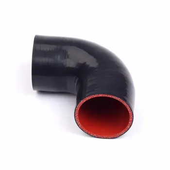 

Silicone Hose Pipe Elbow Connector Coupler Tube Black/Red Custom compressors 90 Degree