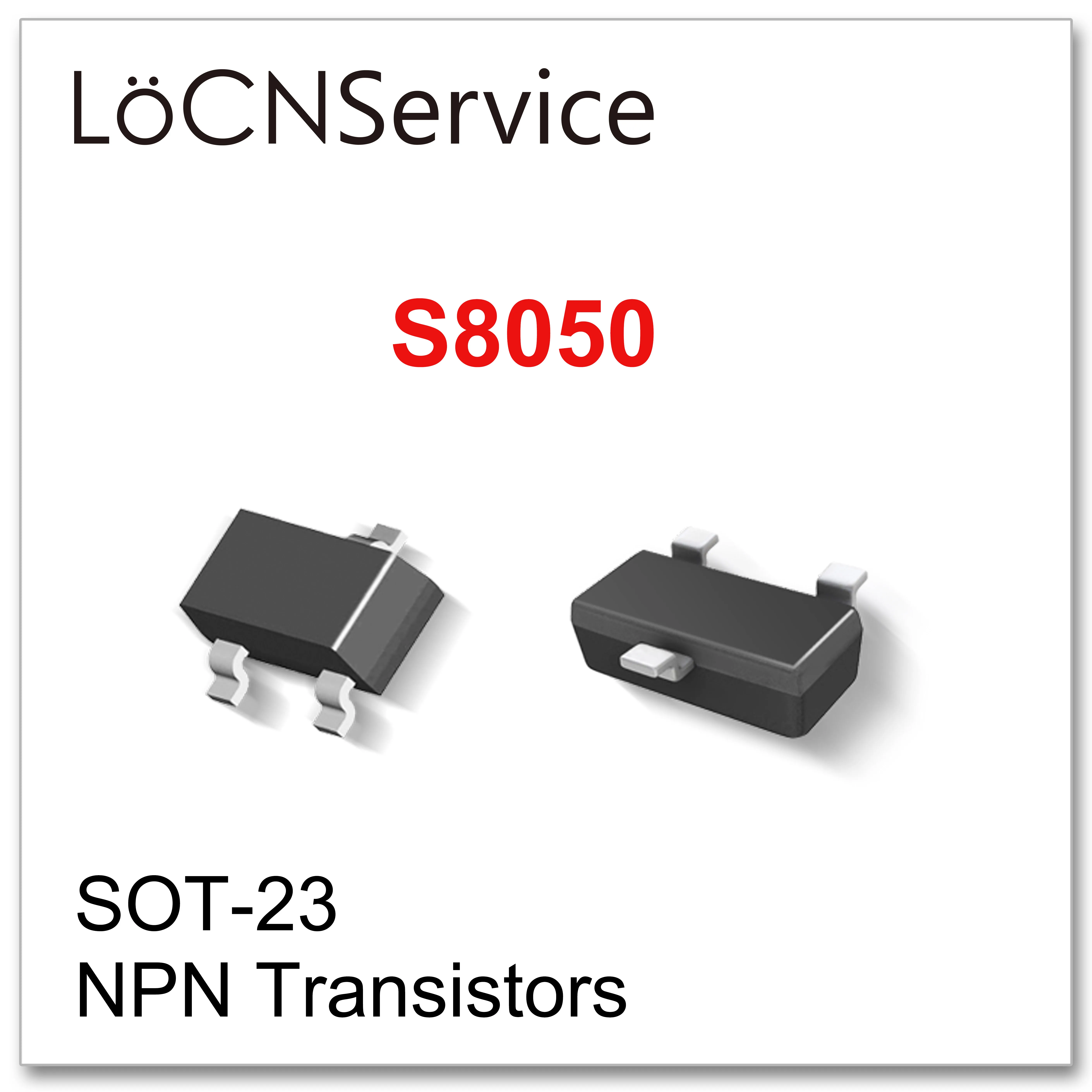 LoCNService S8050 SOT23 3000PCS 500mA 800mA J3Y NPN Сделано в Китае 40V 0.5A 0.8A | Электроника