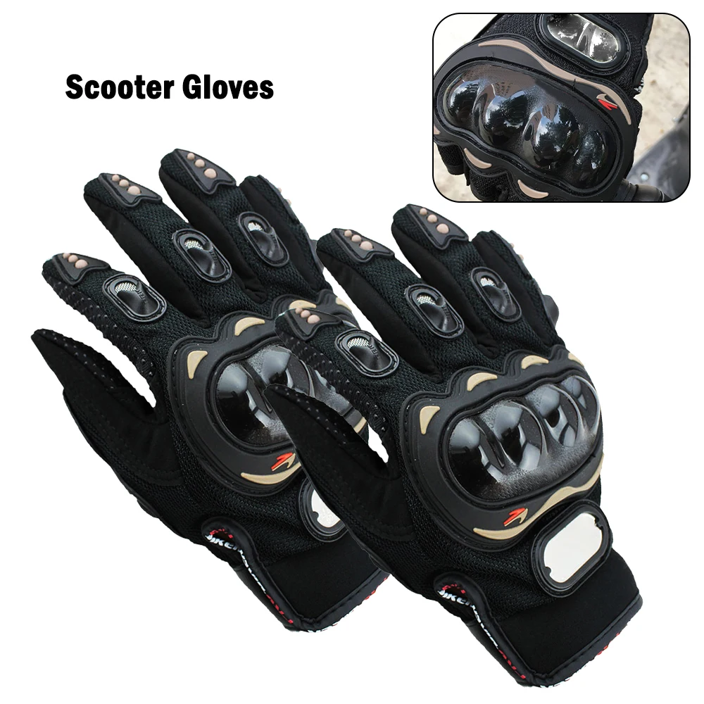 

Leather Moto Racing Carbon Fiber Gloves Bicycle Cycling Motorbike Riding Glove AFS 6 Motorcycle Men's Gloves High Quality