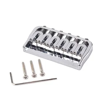 

New 6 String Saddle Bridge for Electric Guitar Strings Through Body Accessories